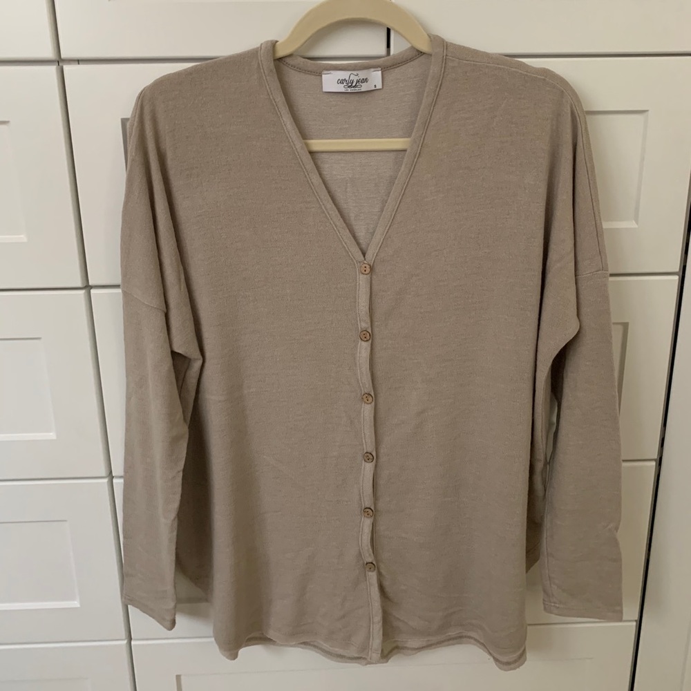 CJLA Colby taupe long sleeve